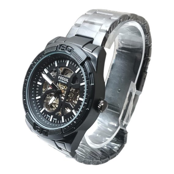 Used Fossil Black Automatic Skeleton Watch – Stai… - image 3