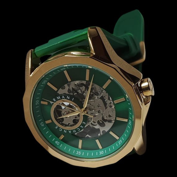 Used  Armani Exchange Skeleton Automatic Watch – … - image 1