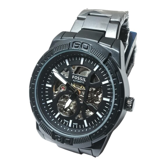 Used Fossil Black Automatic Skeleton Watch – Stai… - image 8