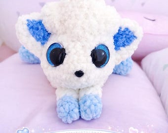 Modèle au crochet Alola Fox, tutoriel peluche Amigurumi, style Chibi (téléchargement PDF)
