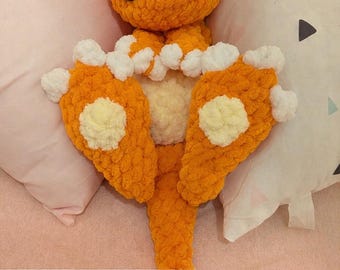 Patron au crochet Amigurumi Lézard de Feu (Téléchargement PDF)
