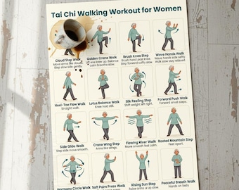 Women Tai Chi Walking Workout, Seniors Tai Chi Walking, Chart Tai Chi Walking, Seniors Tai Chi Exercises for Printable, Exercise Pdf maha 16