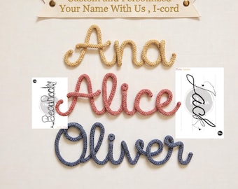 Custom I-Cord Alphabet Wire Art Pattern| 26 Letter Templates Knitted| I-Cord Pattern PDF | Tricotin Templates | Letters Patterns | Digital23