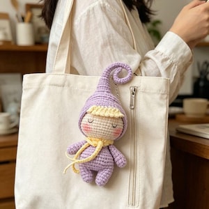 Pixie Amigurumi – Virkat nyckelringsmönster – Ita-väskberlock – Telefonberlock till flickvän – Juvelerare