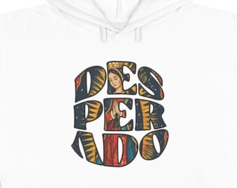 Desperado Cropped Hoodie, Western Cowgirl Graphic Sweatshirt, Faith Inspired Crop Top, Boho Rodeo Pullover, Cute Gift for Women Soft Fleece