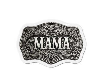 Klamra do paska Mama Western wycinana z magnesem
