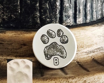 Golf Ball Marker Deep Engraved Personalized Actual Paw Print or Footprint Hand Print Handwriting or Signature Sterling Silver & Solid Copper