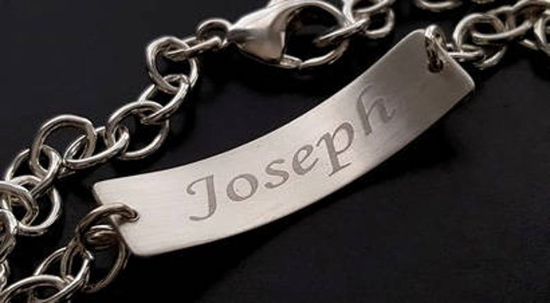 YOUR Babys HEARTBEAT Fingerprint Handprint Footprint Handwriting Signature Dog Paw Sterling Silver Forever Memorial Cable Bracelet