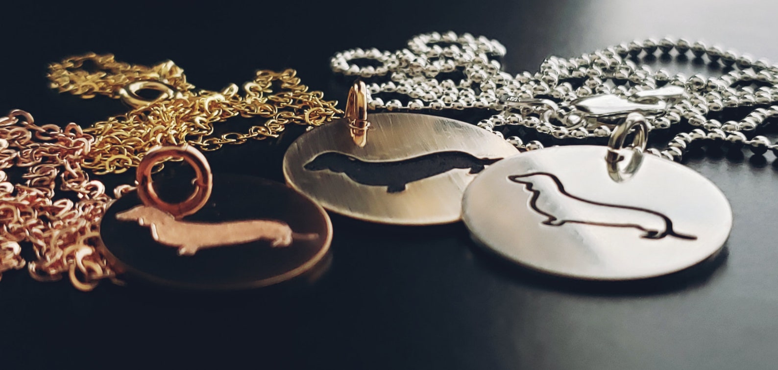 YOUR Breed Pet Engraved Necklace Pendant Dog Cat Silhouette Etsy