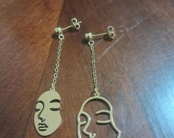 Seen & Unseen Face Earrings