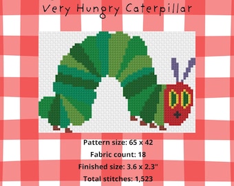 Carte de broderie numérique Caterpillar 18 mailles - Téléchargement PDF