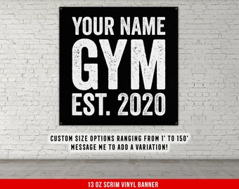 Gym Banner Etsy