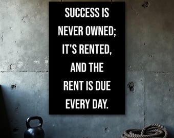 Motivational Quote Posters, Home Gym Poster, Fitness Print, Gym Wall Art Print, Inspirational Quotes, Printable Wall Art