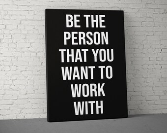 Be the Person Canvas, Motivational Wall Art, Gym Wall Decor, Sport Canvas, Fitness Motivation, Personalized Gift, Canvas Wall Decor