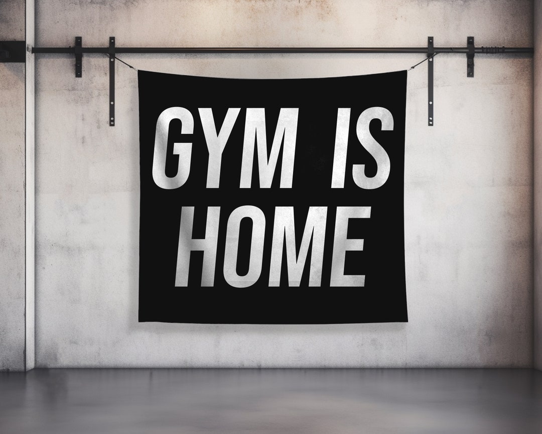 Tapis Mural Gym Motivation - Grande Bannière Citation Sport - Neuf - Marque Damdekoli