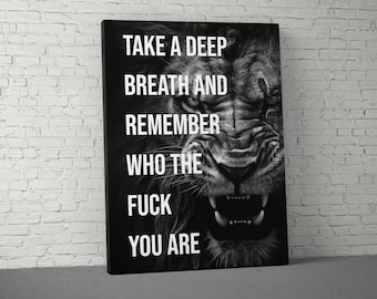 Motivational Canvas Wall Art, Inspirational Art, Motivational Quote, Office Decor, Entrepreneur Art, Success Wall Art, Canvas Art Print