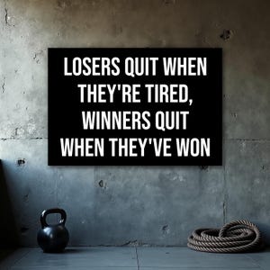 Motivational Quote Poster, Home Gym Poster, Fitness Poster, Gym Wall Art Print, Inspirational Quotes, Office Wall Art, Printable Wall Art