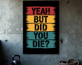 Fitness Motivation Poster, Home Gym Poster, Motivation Poster, Fitness Print, Bodybuilding Poster, Funny Gym Poster, Gym Wall Art