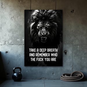 Fitness Wall Art, Fitness Motivation Quote Poster, Inspirational Quote, Home Gym Decor, Workout Motivation, Gym Wall Art Print, Fitness Gift