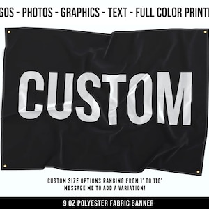 Custom Fabric Banner - Home Decor - Large Quote Wall Art - Personalization - Polyester