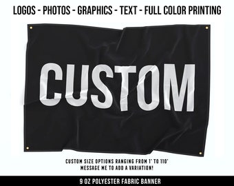 Custom Fabric Banner - Home Decor - Large Quote Wall Art - Personalization - Polyester