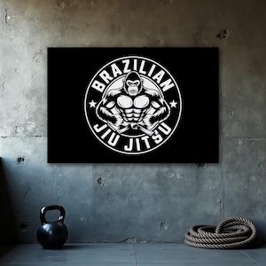 Funny Jiu Jitsu Poster, BJJ Gym Poster, Brazilian Jiu Jitsu Wall Art, Grappling Art Print, Jiu Jitsu Wall Decor, Martial Arts Motivation
