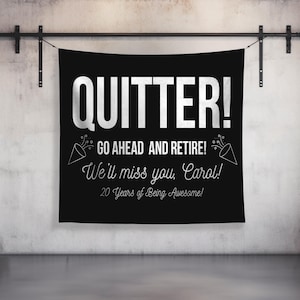Retirement Banner, Funny Retirement Gifts, Personalized Retirement Gift, Custom Retirement Party, Teacher Retirement, Nurse Retirement