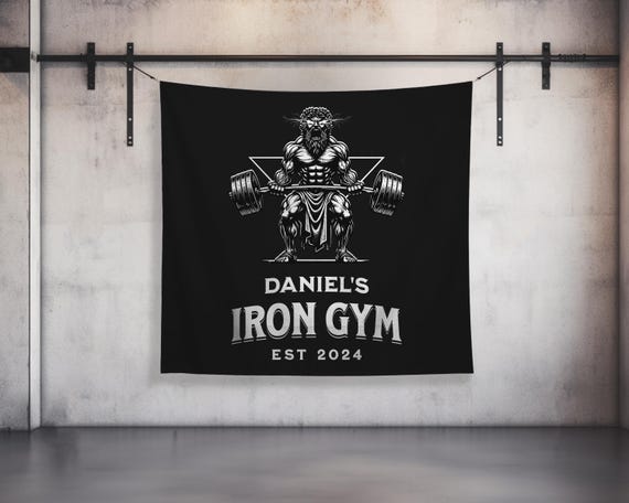 Bannière De Motivation Fitness Personnalisée Damdekoli - Art Mural Pour Salle De Sport