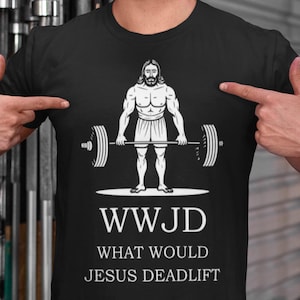 Religious Faith Gym Shirt | Funny Christian Shirts | Christian Gifts For Men | Strength In Jesus Shirt | Cute Jesus Gift