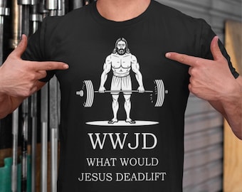Religious Faith Gym Shirt | Funny Christian Shirts | Christian Gifts For Men | Strength In Jesus Shirt | Cute Jesus Gift