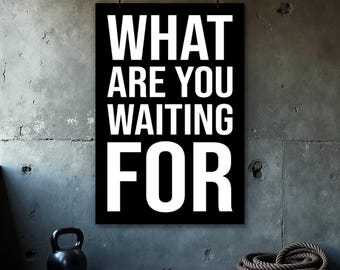 Fitness Motivation Poster, Home Gym Poster, Motivational Quotes Print, Fitness Wall Art, Office Wall Art, Inspirational Quote Poster, Home