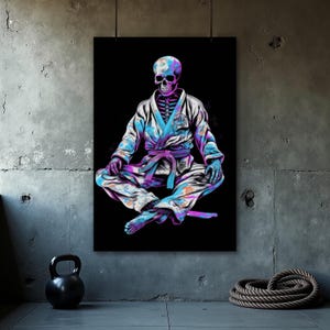 Jiu Jitsu Poster, Funny BJJ Wall Art, Grappling Gift, Jiu Jitsu Wall Decor, Martial Arts Motivation, BJJ Home Gym Decor, Office Wall Art