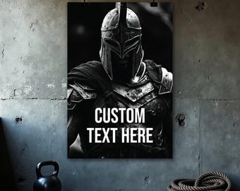 Custom Spartan Poster, Home Decor, Motivational Quotes, Inspirational, Gym Wall Art, Home Office Decor, Printable Wall Art, Digital Download