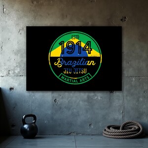 Brazilian Jiu Jitsu Poster, BJJ Wall Art, Jujitsu Decor, Martial Arts Print, Training Room, Jiu Jitsu Gift, Home Gym, Dojo Wall Art