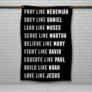 Inspirational Quotes Flag, Motivational Flag, Religious Wall Decor, Faith Based Gym, Christian Home Decor, Weightlifting Flags