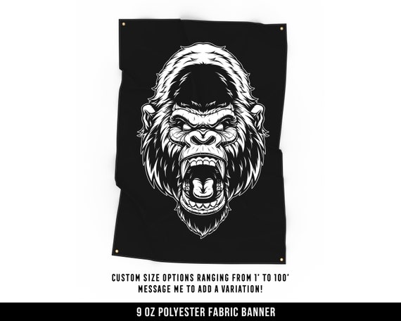 Gorilla Weightlifting in Fitness Gym Poster Print, Wall Art, Home