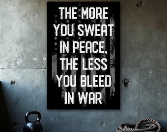 Gym Motivational Poster, Inspirational Quotes, Weightlifting Poster, Home Gym Decor, Mens Birthday Gift, Custom Name Sign