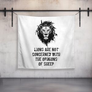 Motivational Quote Tapestry, Wall Art for Home Gym, Inspirational Banner, Weightlifting Decor, Dorm Room Tapestry, Fitness Gift