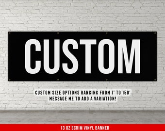 Custom Banner - Home Vinyl Decor - Large Quote Wall Art - Personalization
