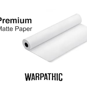 a roll of white paper with the words'premium matte paper '