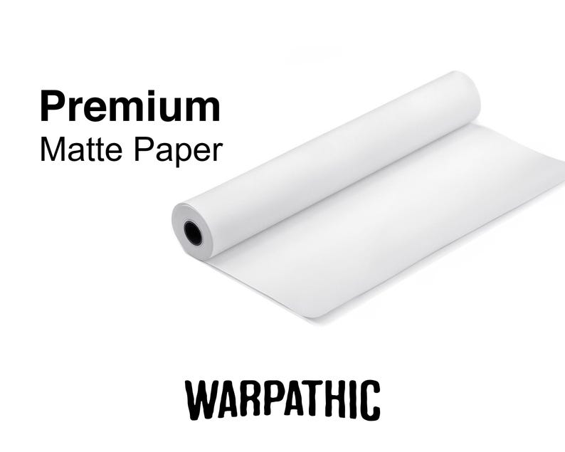 a roll of white paper with the words'premium matte paper '