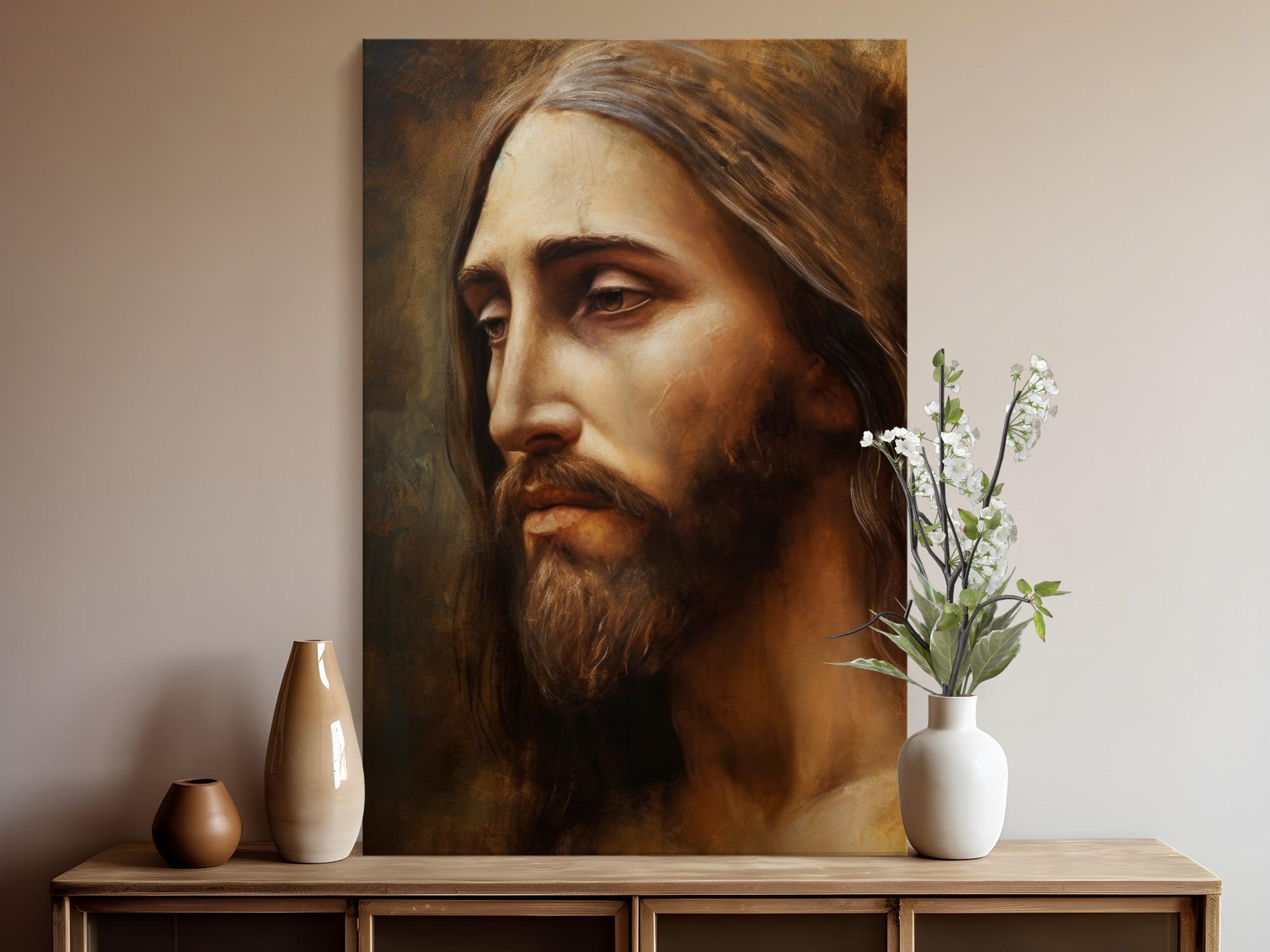 Jesus Christ Canvas Print, Christian Wall Art, Religious Home Decor ...