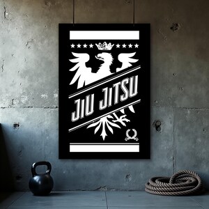 Jiu Jitsu Poster, BJJ Wall Art, Grappling Art Print, Martial Arts Decor, Home Gym, Inspirational, Funny Jiu Jitsu Poster, Digital Download