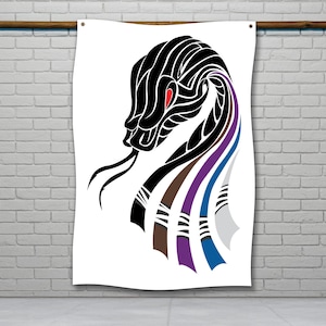 Jiu Jitsu Snake Flag, Motivational Decor, BJJ Wall Art, Martial Arts Banner, Garage Jiu Jitsu Sign, Custom Jiu Jitsu Flag