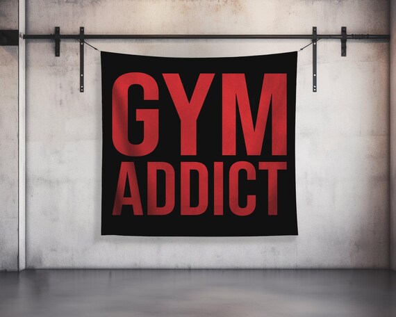 Bannière Personnalisée Fitness – Décoration Murale Haltérophilie Pour Home Gym
