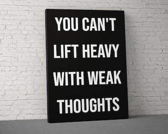Lift Heavy Canvas Print, Gym Wall Decor Canvas Art, Motivation Poster, Fitness Canvas Art, Sport Canvas, Inspirational Gift
