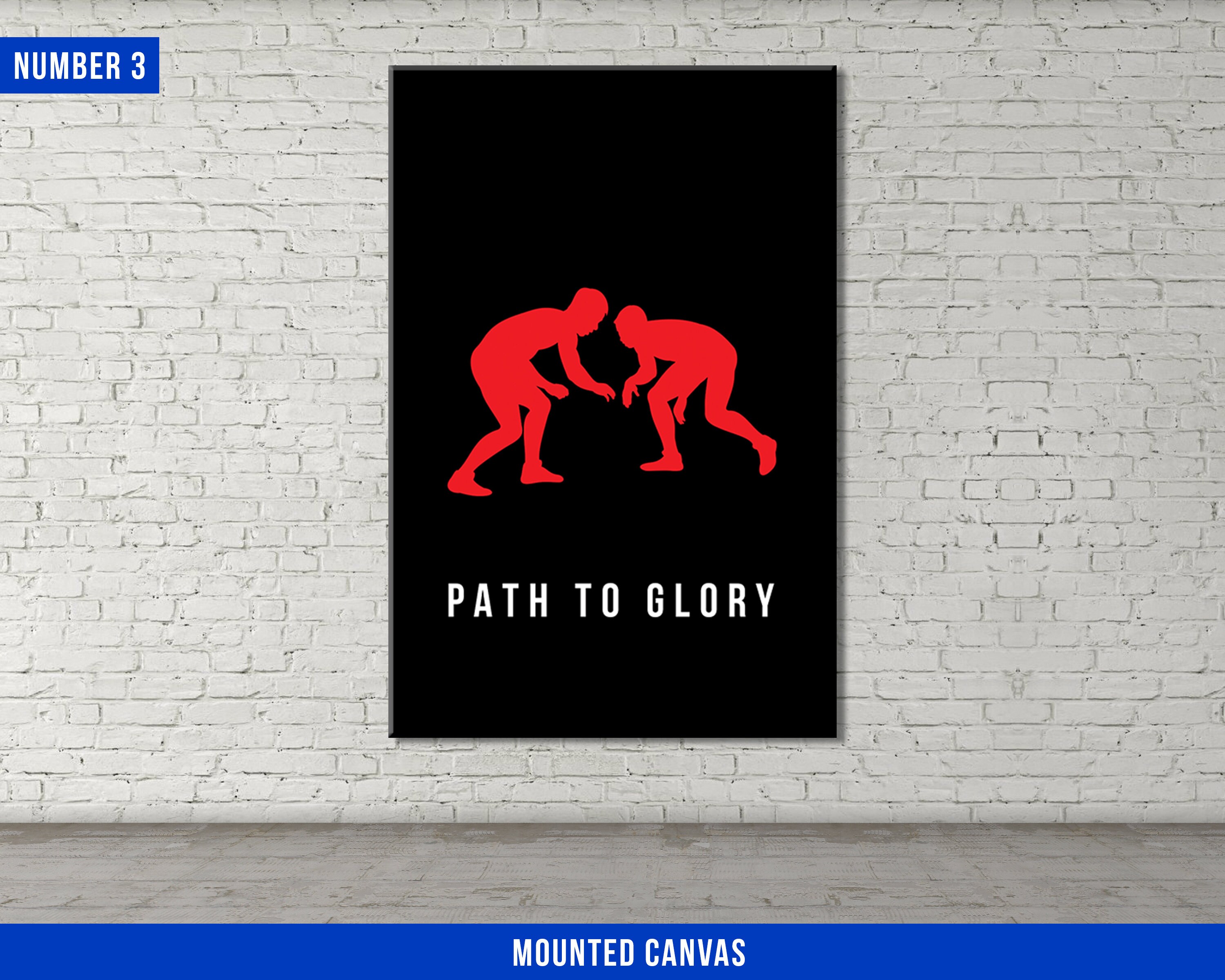 Wrestling Canvas Set Wrestle Motivational Decor Office | Etsy