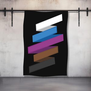 Jiu Jitsu Belts Tapestry, BJJ Belt Levels Tapestry, Gifts for Jiu Jitsu Lover, Jujitsu Coach Gift, Martial Arts Decor, Jiu Jitsu Gift
