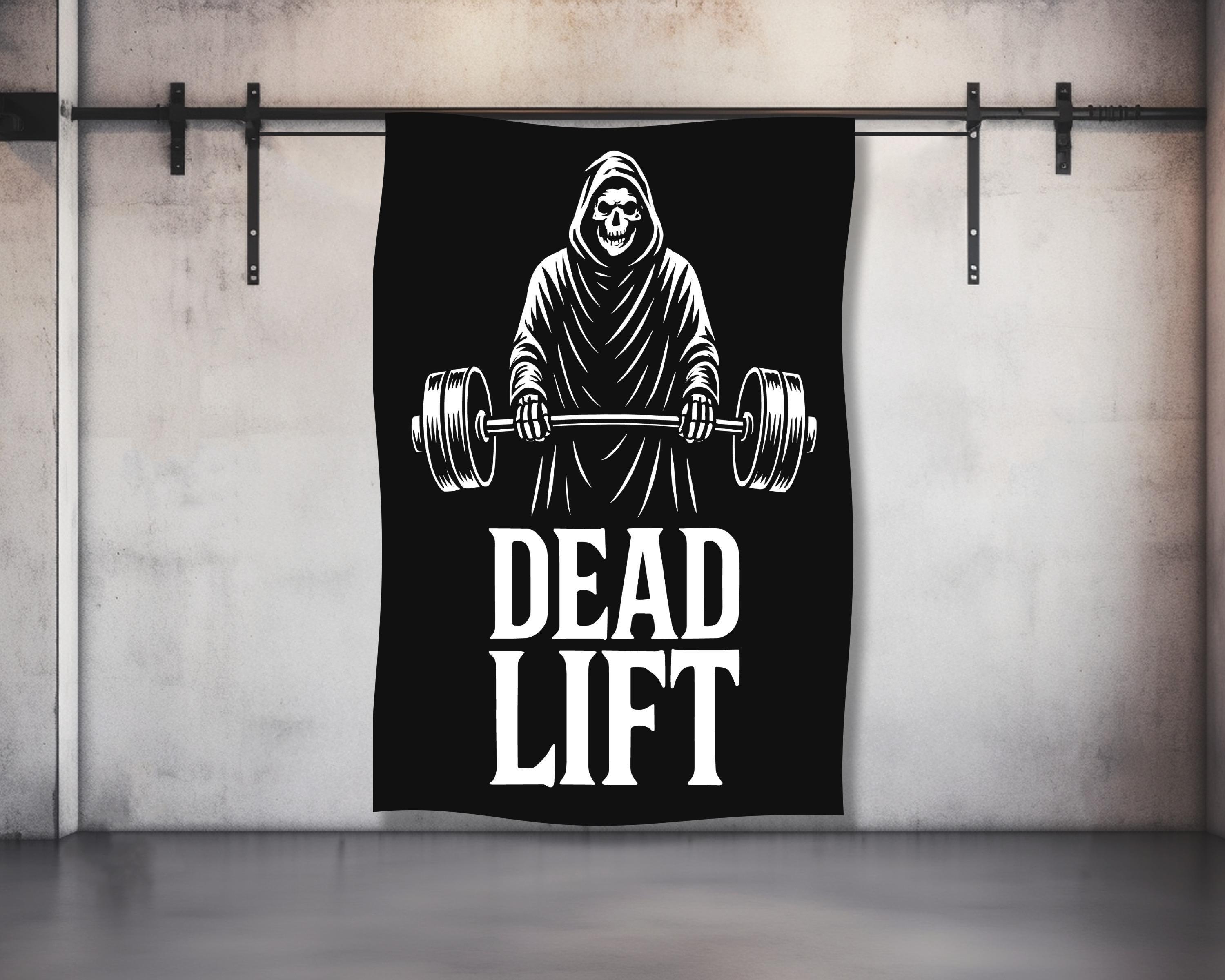 Tapisserie Damdekoli Grim Reaper – Art Mural Motivation Haltérophilie Salle De Sport