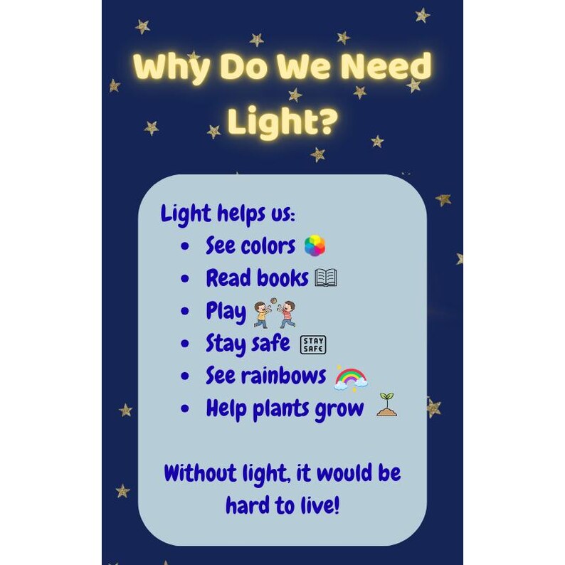 Let's Learn About Light - Etsy